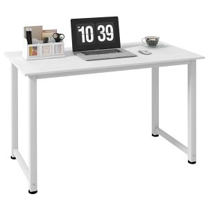 Mesa de escritorio melamina de madera, acero multicolor 120x60x76 cm Homcom