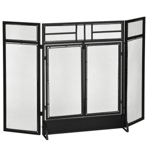 Salvachispas plegable metal 120x11.5x79 cm Homcom