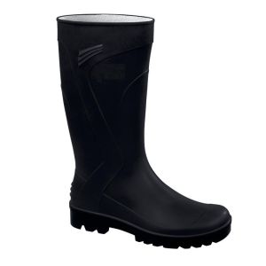 Bota  pvc caña alta negra talla 43