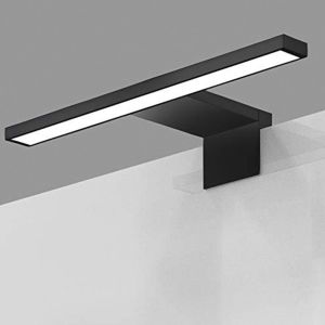 Aplique LED baño 30cm urban 8w acabado negro mate 4000 k de abs