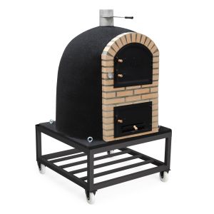 Movelar - horno de leña modelo caldera bandama (negro - 941 x 130 x 130 cm)