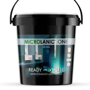 One grueso 20kg 14m2 microcemento para 14m2, listo al uso, 2 capas