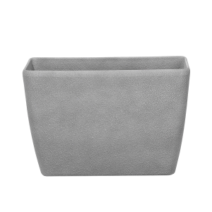 Maceta rectangular gris 60x27x41 cm baris