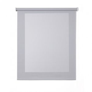 Estor screen, estor enrollable con tejido técnico gris, 90 x 250cm