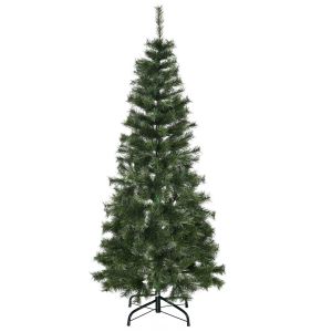 Árbol de navidad PVC, acero color verde 53x53x150 cm homcom