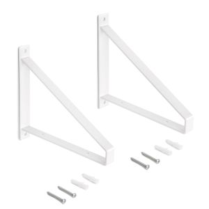 Juego de soportes para estante de madera shelf con forma triangular