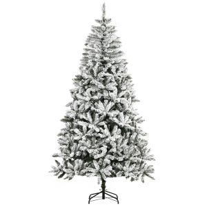 Árbol de navidad PVC, acero color verde 120x120x225 cm Homcom