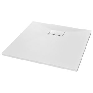 vidaXL plato de ducha smc blanco 80x80 cm