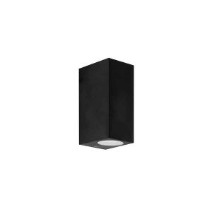 Aplique IP44 modelo Kubo Double Emission GU10  Negro FORLIGHT