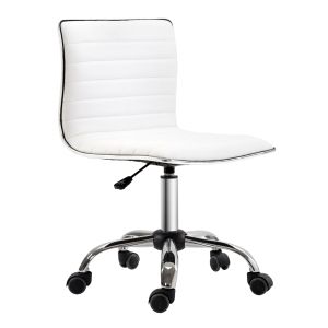 Silla de oficina pu, acero 48x52x90 cm Homcom, oficina - sillas de oficina