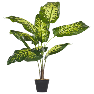 Planta artificial en maceta verde/negro 122 cm dieffenbachia