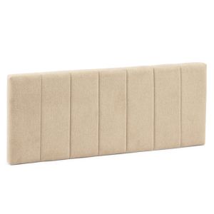 Cabecero tapizado Creta 150x60 cm Color Beige, 8 cm de Grosor