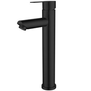 Grifo Lavabo Negro Caño Alto Monomando ALTADAT COAL GRIFERS