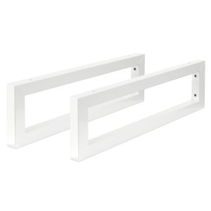 Soporte de pared para lavabo juego de 2 500x150 mm acero blanco