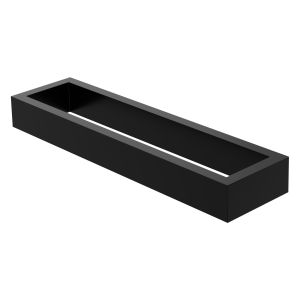 Toallero de pared sin taladrar 26 cm acero negro