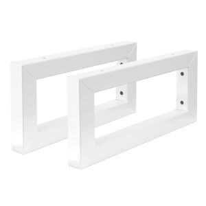 Soporte de pared para lavabo juego de 2 350x150 mm acero blanco