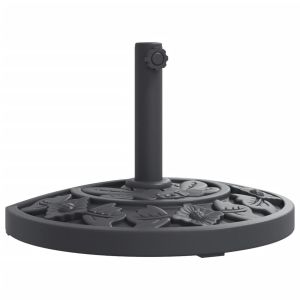 vidaXL base de sombrilla semicircular para palos de ø38 / 48 mm 9 kg