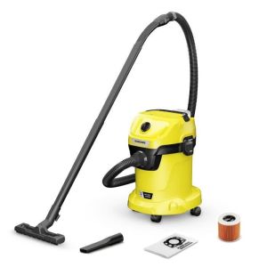 Aspirador en seco y húmedo inalámbrico karcher wd3-18 v-17/20 - amarillo y