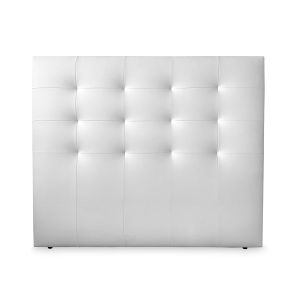 Cabecero bari polipiel, 190x8, blanco, cama 180 cm