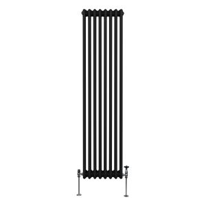 Radiador tradicional vertical de 3 columnas – 1800 x  382 mm - negro