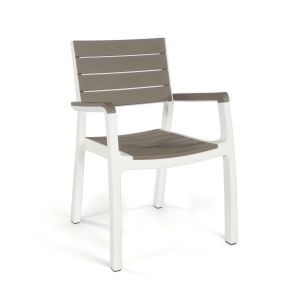 Harmony armchair-white/capp-curver ib