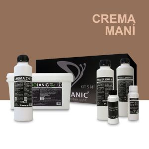 Kit microcemento sal 5m² pared/yeso/pintura crema maní