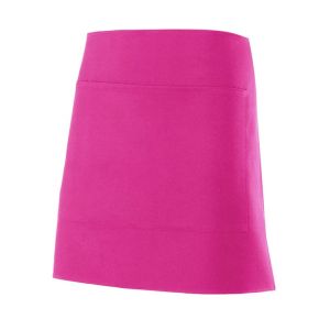 Velilla delantal 100% poliéster corto u fucsia