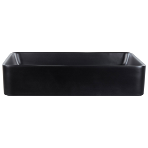 Lavabo sobre encimera de cerámica negra 51 x 34 cm chivana