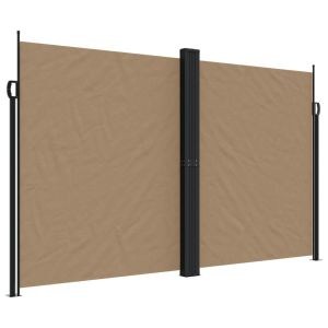 vidaXL toldo lateral retráctil gris taupe 200x1200 cm