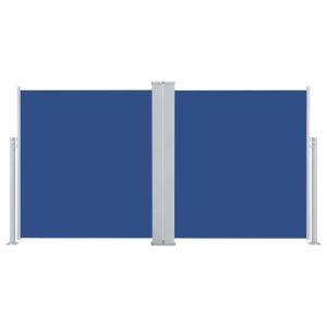 vidaXL toldo lateral retráctil azul 160x600 cm