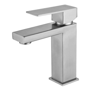 Grifo lavabo monomando acero inox. | tamul silver | lardecor