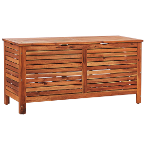 Caja de almacenamiento 130 x 64 cm madera oscura riviera