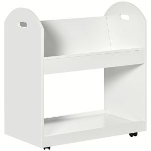 Estantería librería mdf, pp color blanco 71x40x78 cm homcom