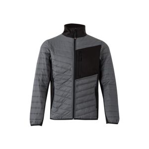 Chaqueta acolchada ligera m gris/negro