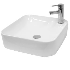 Lavabo sobre encimera - cerámica 435 x 435 x 125 mm ecd germany