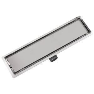 vidaXL desagüe lineal de ducha de acero inoxidable 530x140 mm