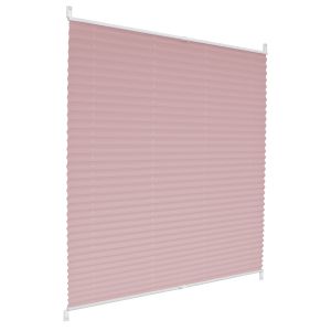 Cortina plisada para ventanas 50x150 cm color rosa ecd germany