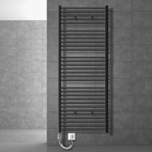 Radiador eléctrico para baño sahara 750 x 1800 mm antracita