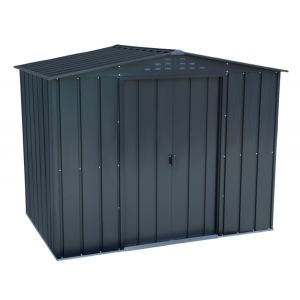 CASETA COBERTIZO METAL JARDIN TOP SHED 8X6 GRIS DURAMAX