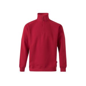 Sudadera media cremallera l rojo