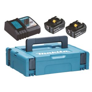 Makita 18 v 6 ah li-ion energy pack 2 baterías bl1860b + 1 cargador + malet