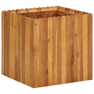 vidaXL arriate de madera maciza de acacia 50x50x50 cm