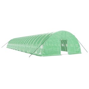 vidaXL invernadero con estructura de acero verde 132 m² 22x6x2,85 m