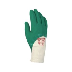 Guantes de látex - singer - t7 verde - mano - hombre