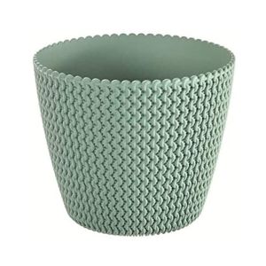 Maceta redonda 11,5L Maceta Splofy de plastico color menta, Ø29,5 x24,9 cm