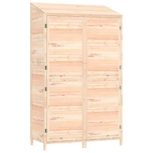 vidaXL cobertizo de jardín madera maciza de abeto 102x52x174,5 cm