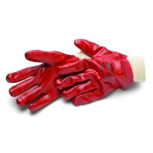 Guantes PVC muñeca tejida xl