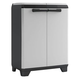 Keter armario de reciclaje split premium gris y negro 92 cm