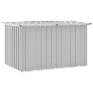 vidaXL caja de almacenaje para jardín gris 149x99x93 cm