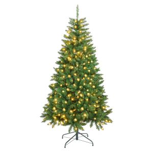 Árbol de navidad santa claus verde 210x122x122 cm